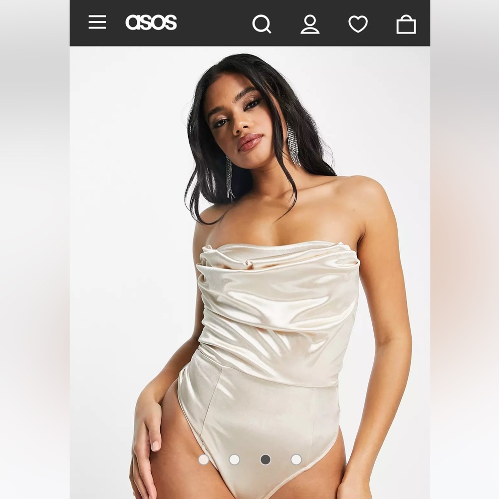ASOS Saint Genes Satin Bodysuit
